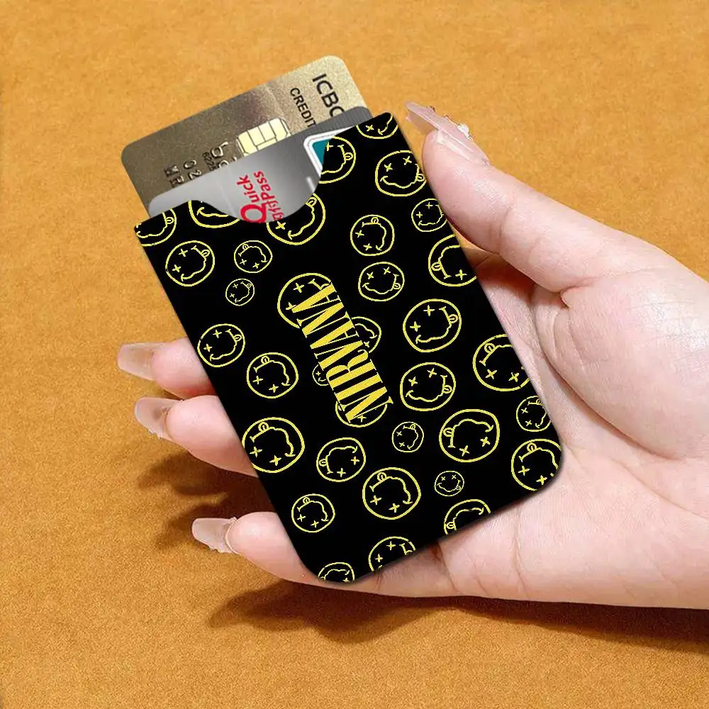 Hot Band N-Nirvanas Rock Credit ID Business Card Holder, Practical Pocket Gift for Outdoor Driving & Daily Use