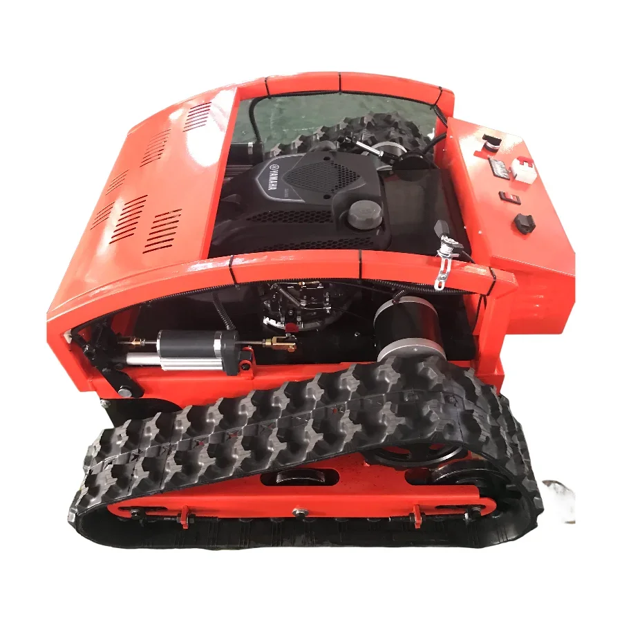 

Crawler remote-controlled lawn mower orchard lawn shredder land reclamation and hill climbing grass cutting equipment