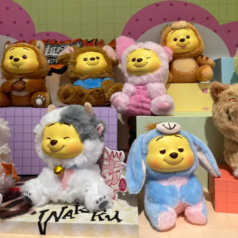 

Оригинальная оригинальная серия Disney Winnie The Pooh Bear Naughty Party, слепая коробка, милая кукла, модная подвеска, слепая коробка, коллекция игрушек