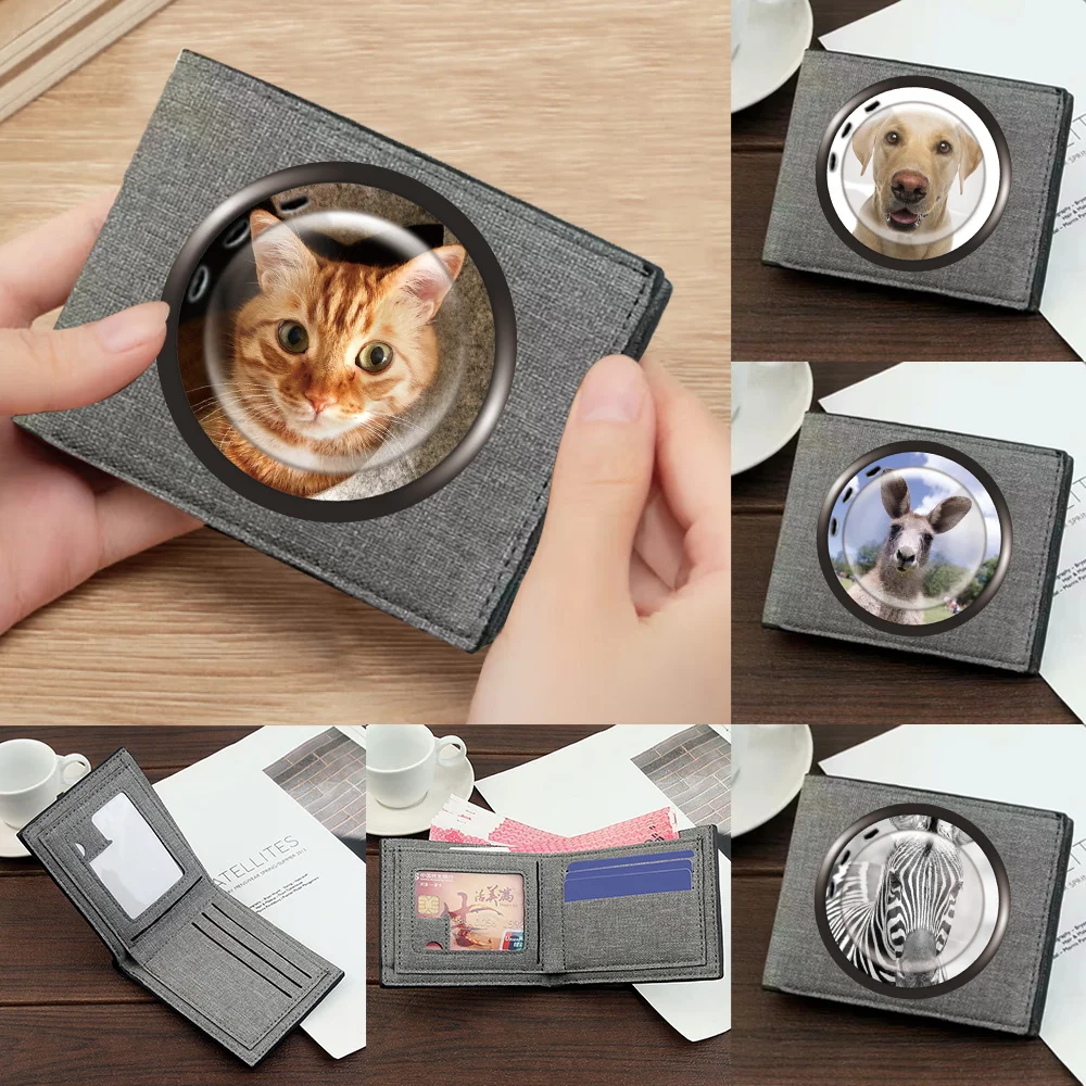 

Short Money Bag Window Printing Series Foldable Money Clip High-quality Clutch Bag Fashion Coin Pouch Id Card Holder