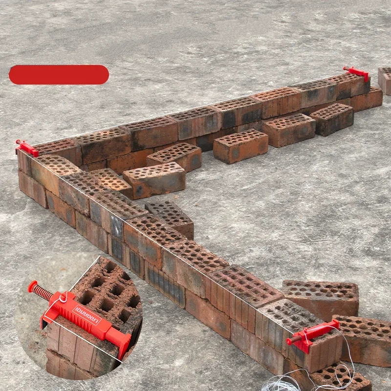 2 قطعة خط مستوى الطوب عداء البناء خط كليب خط العدائين رسم مستوي سلك مجتذب البناء بناء البناء المثبت #1