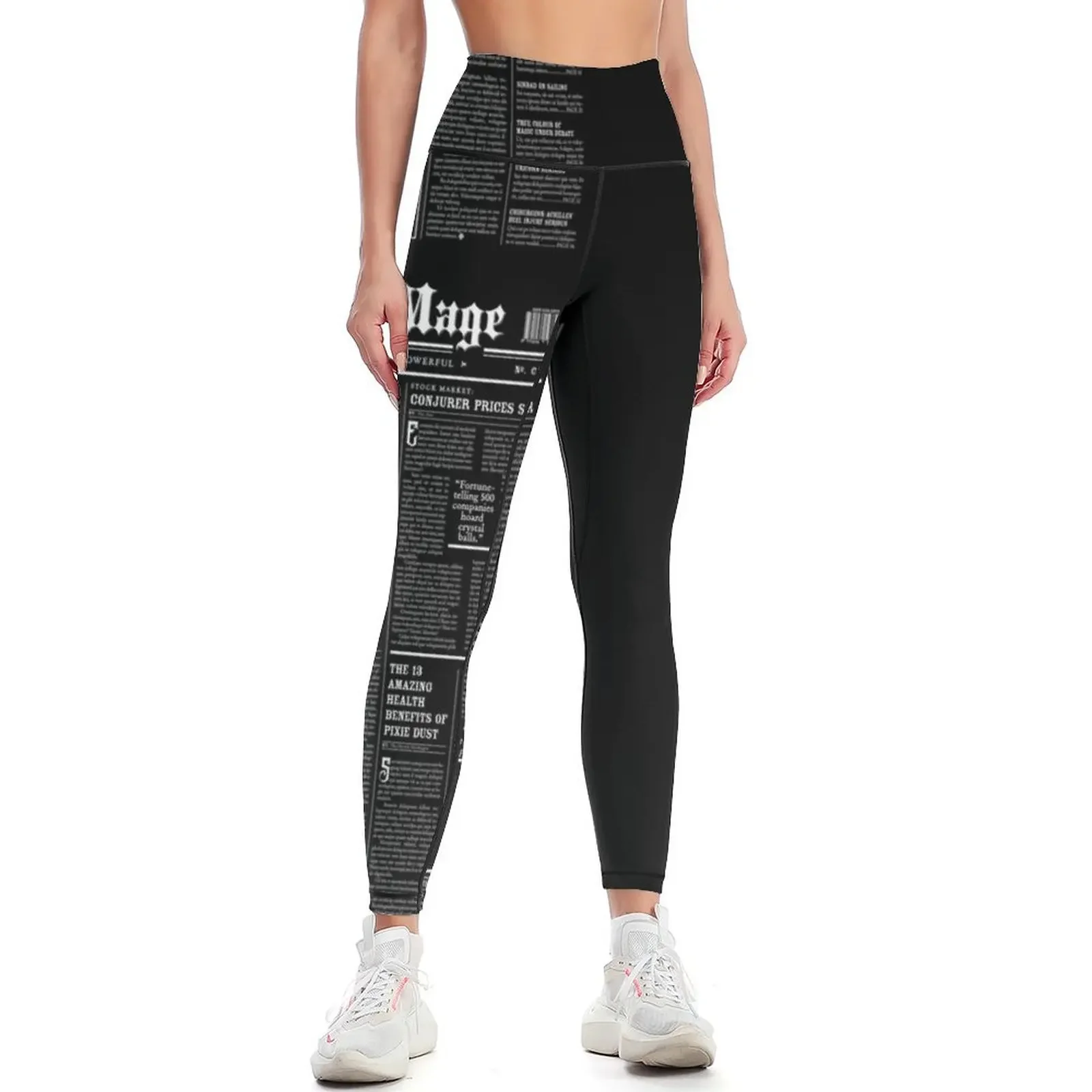 

The Daily Mage Fantasy Newspaper II Leggings Sports pants for Training pants Womens Leggings