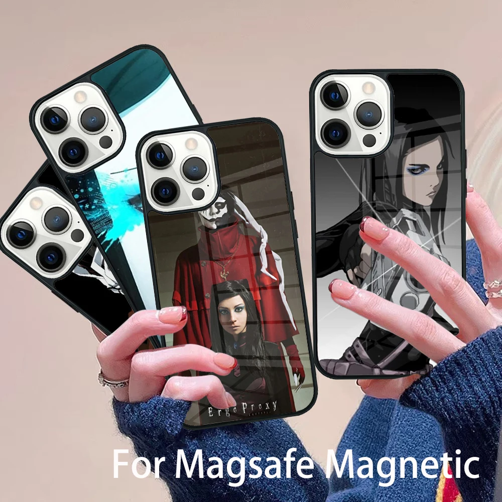 

Ergo Proxy Phone Case Magesafe Magnetic Wireless Charge Cover For IPhone 16 11 12 13 14 15 Pro Max Plus Mini