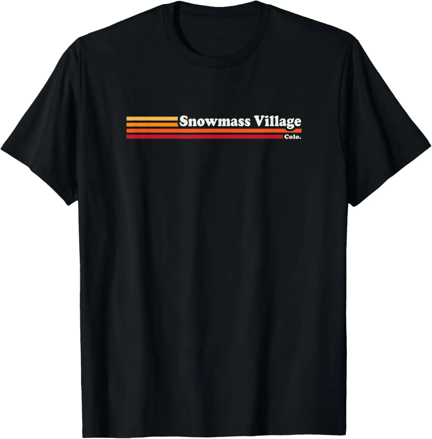 Vintage 1980s Graphic Style Snowmass Village Colorado T-Shirt