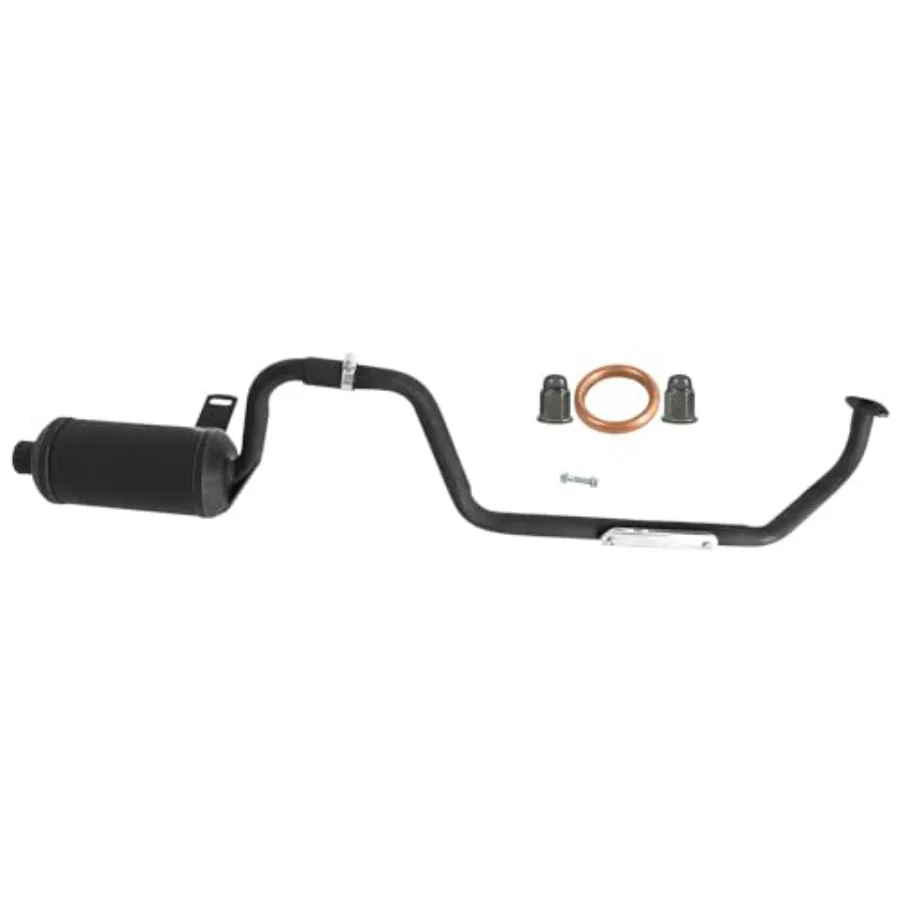 

Exhaust Pipe and Muffler System with Gasket for GY6 150cc 200cc ATV Quad Dirt Bike Motorcycle Taotao Buggy 4 Wheeler Go Kart Sc