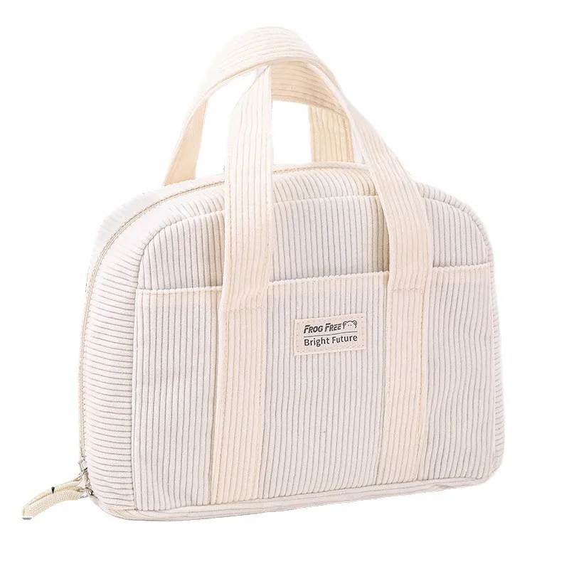 

Новая вельветовая сумка для хранения канцелярских принадлежностей для учащихся младших и старшеклассников, восьмислойная флисовая сумка