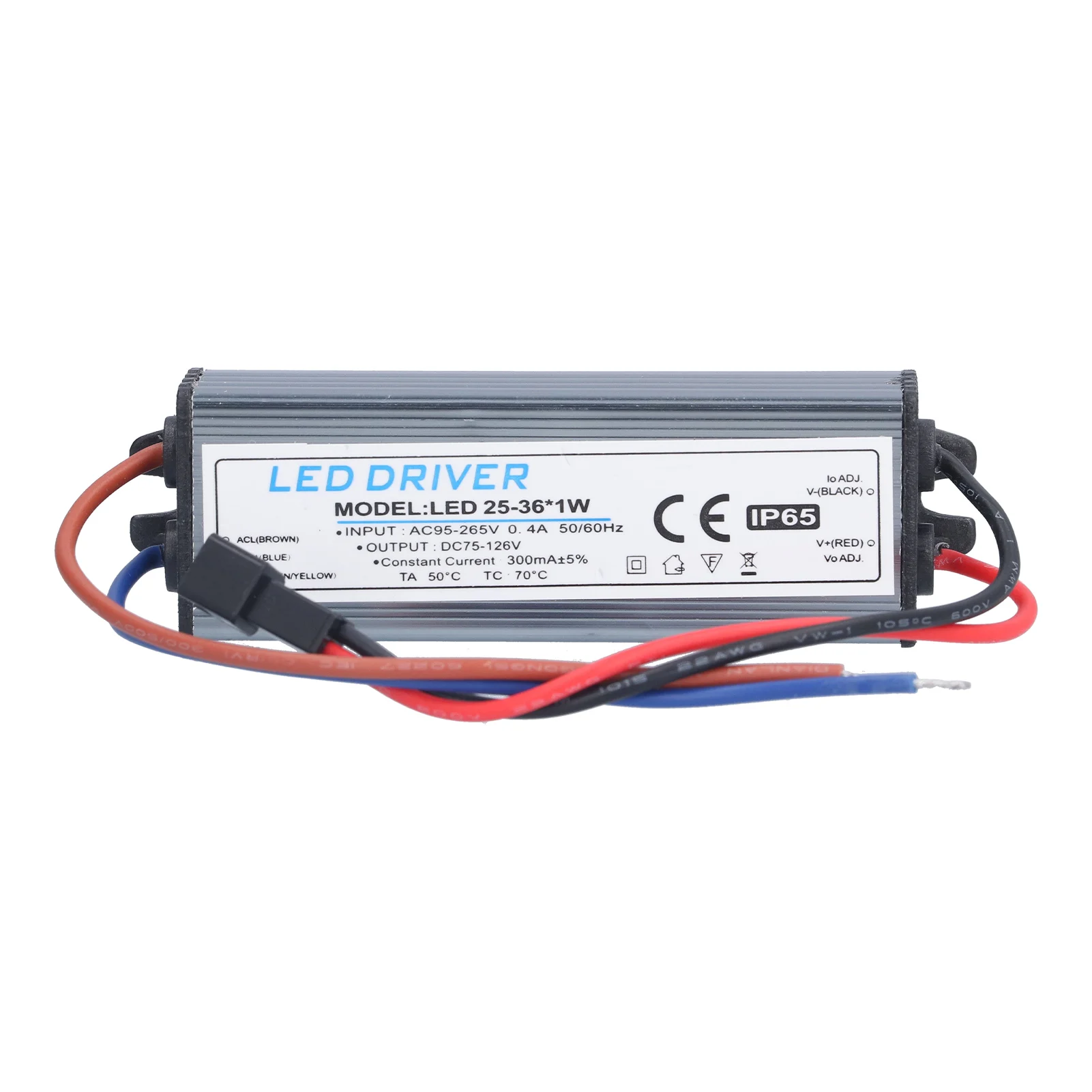 

300mA LED Driver AC95-265V 75-126V 25-36W LED Lamp Driving Power Supply Adapter