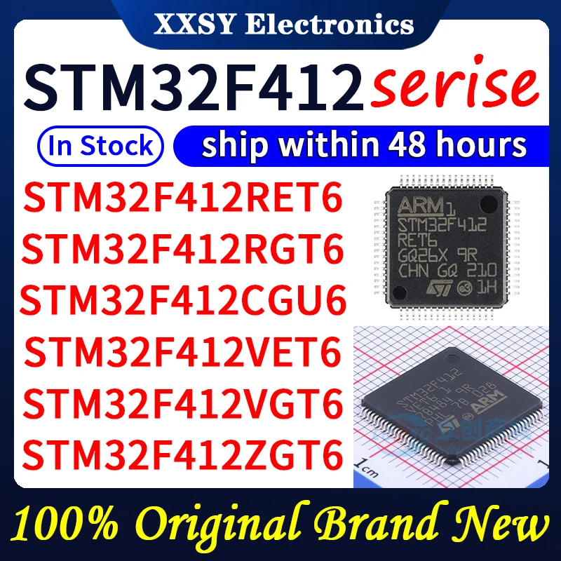 

STM32F412RET6 STM32F412RGT6 STM32F412CGU6 STM32F412VET6 STM32F412VGT6 STM32F412ZGT6 STM32F412ZET6 High quality 100% Original New