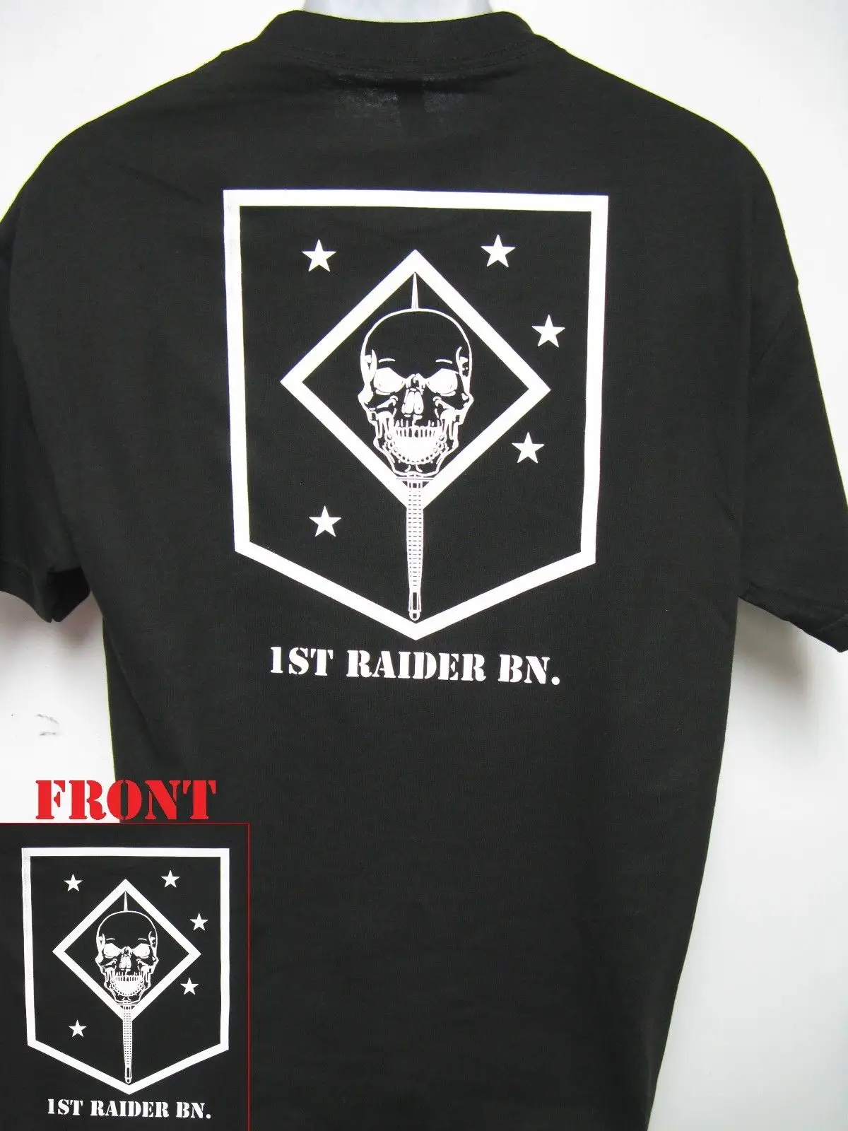 

1ST RAIDER BN T-SHIRT/ USMC/ RECON/ FORCE RECON/ MARSOC/ MARINE RAIDER/ TShirt