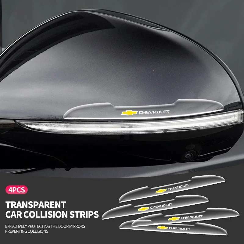 

4PCS Transparent Car Door Anti-collision Protector Bumper Strip Sticker For Chevrolet Cruze Captiva Sail Corsa Aveo Accessories