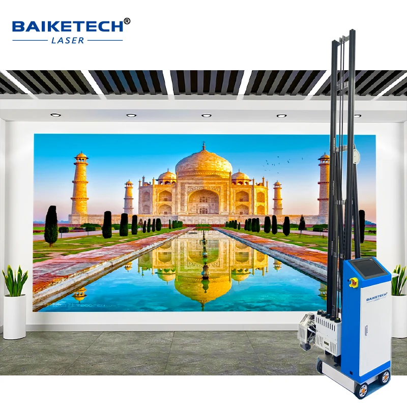 

Automatic Blue 3D Cement Wall Printer with Wheels, Wall Art Printer Energy Efficient Building Machine for Indoor/Outdoor Use
