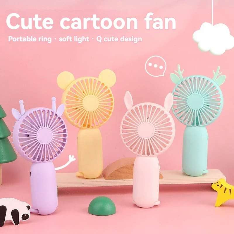 Cute and cute shape: USB mini charging, student dormitory office, portable office, handheld fan