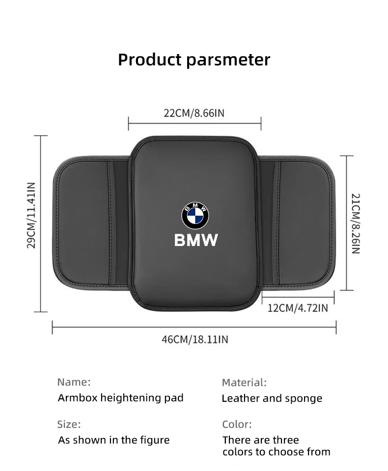 Car Center Console Protector Cover Armrest Box Cushion For BMW X1 X2 X3 X5 X4 X6 X7 G30 G20 G32 G11 G12 F40 F30 F20 F10 F34 F07