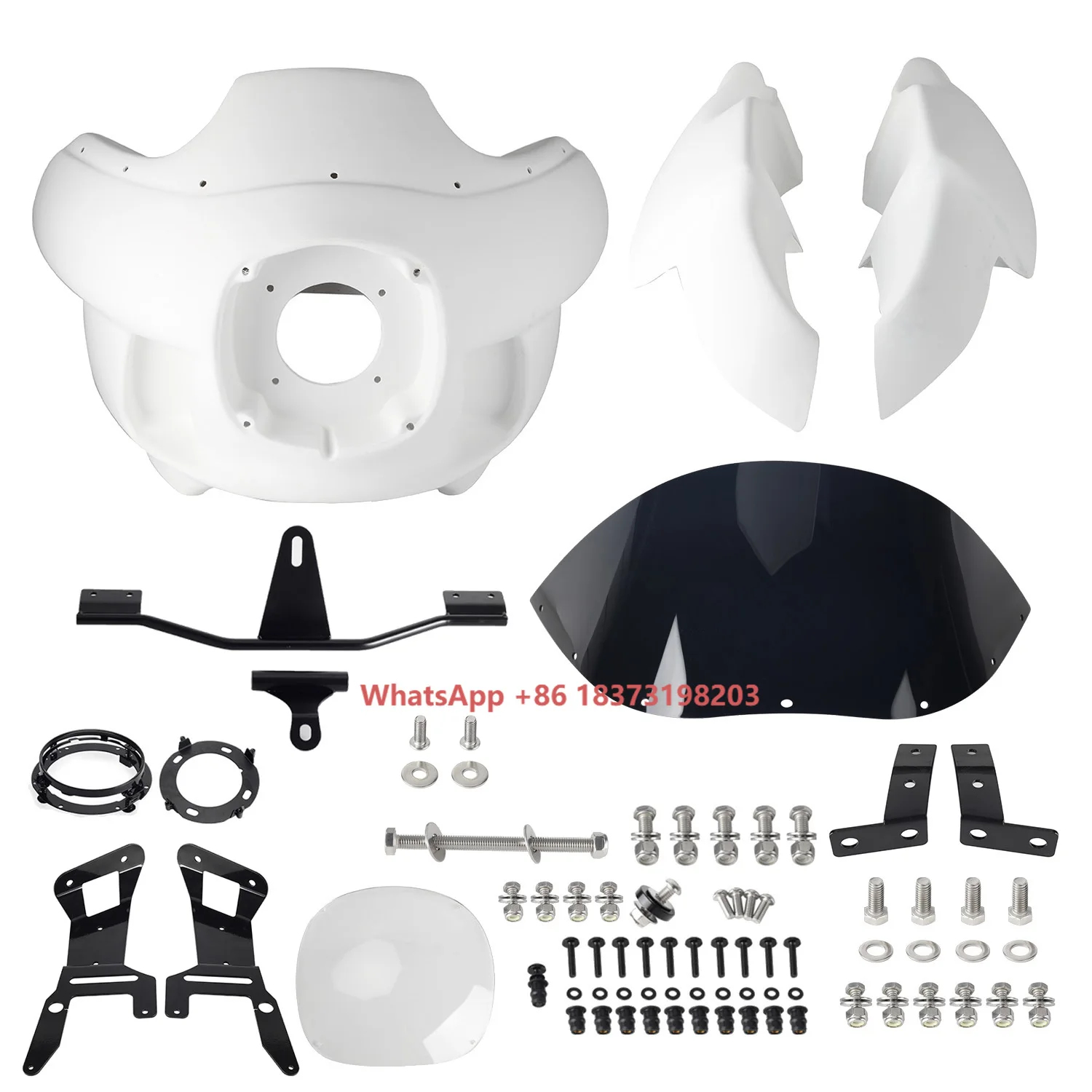 

Front Upper Lower Fairing With Mounting Kits for Harley Dyna Sports Glide FXD 07-10