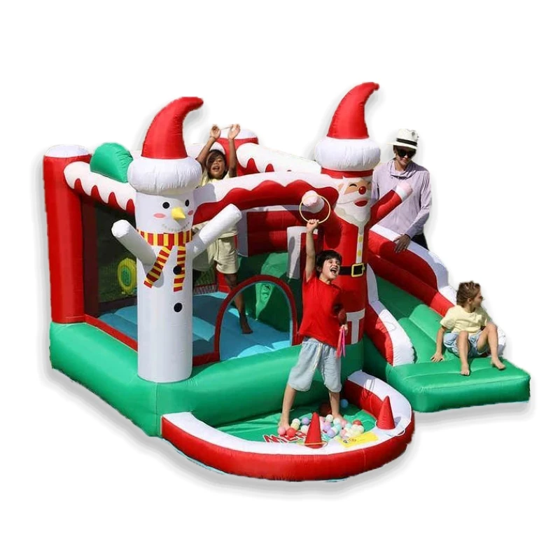 

Christmas Gift Inflatable Castle Fantasy Bounce House Inflatable jumping place for Christmas Party With a Blower for Free