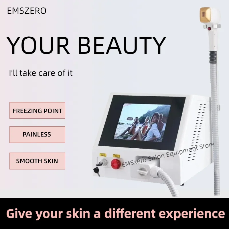 

3 waves IPL Professional Diode Ice Titanium Laser Body Hair Removal Machine Portable 808 755 1064 Alexandrite Device Permanent