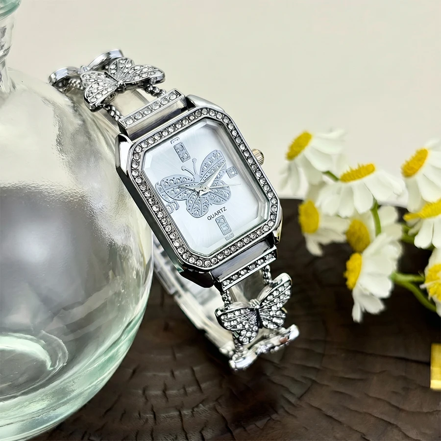 Dameshorloge met rechthoekig w - Jewelry Watches Women recensie en prijs