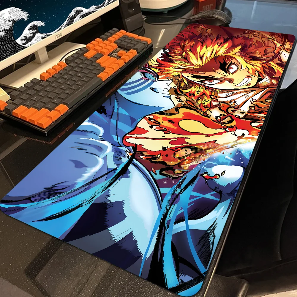 D-Demon S-Slayer Mousepad Large Computer Gaming Accessories MousePads Desk Mats Anti-slip Laptop Soft Mouse Pad