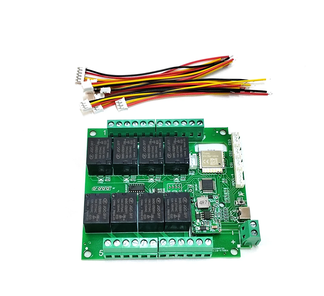 Works with Tuya wifi or zigbee 8 channels(4 temp inputs 4 water level input) Relay Switch Smart Home Remote Control board