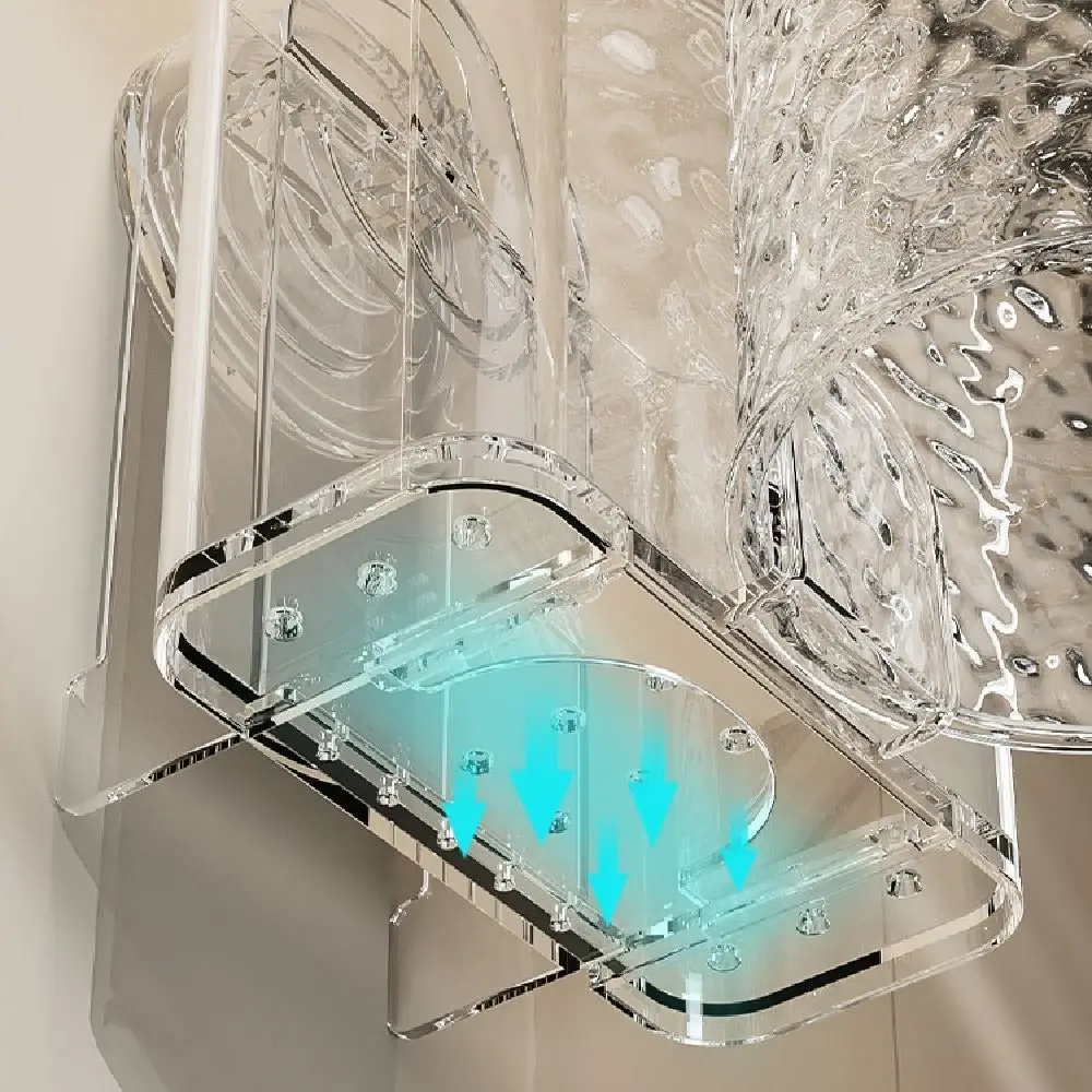 

Водонепроницаемый держатель для зубных щеток на присоске, настенный съемный диспенсер для зубных щеток с чашкой, быстрый слив, без перфорации