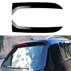 For Volkswagen VW Tiguan MK1 Car Rear Window Side Spoiler Canard Splitter Trim Spoilers Replacement 2007-2016 Auto Gloss Black