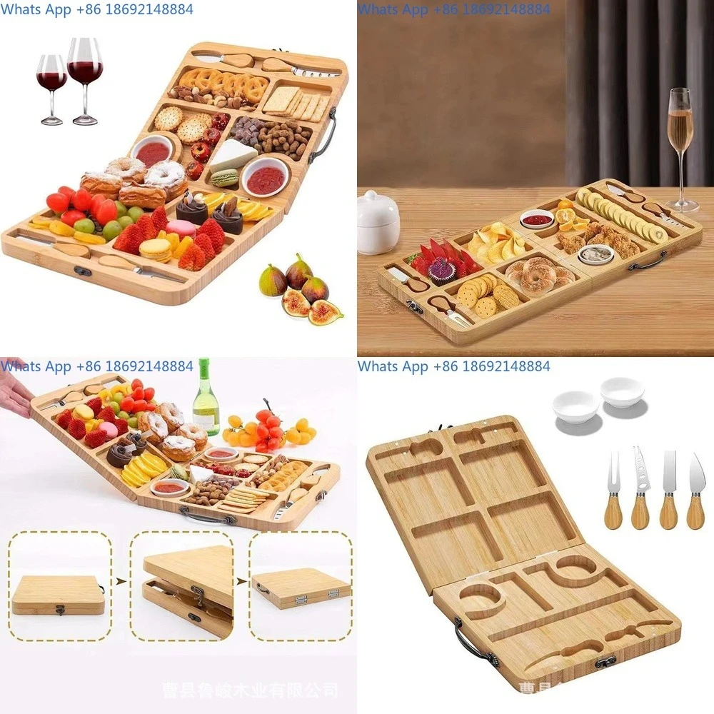 

Foldable Cheese Board for Fruits Bread Sliced Food Butter Snack Platter