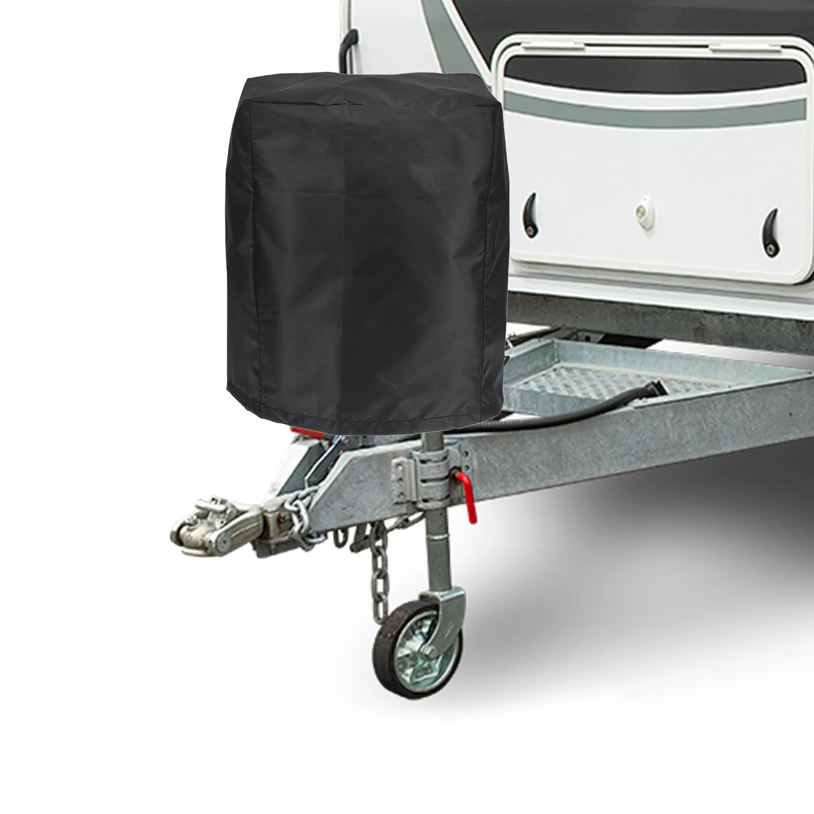 

Trailer Hitch Cover Lightweight Proper Size Trailer Tongue Protector Electric Tongue Jack Cover Dual Drawstring Protection