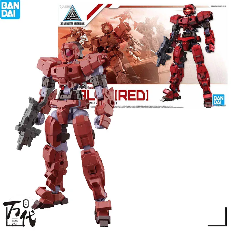 

Bandai Original Gundam Model Kit Anime Figure 30MM 1/144 EEXM-17 red Figure Assembly Toys for Gift Collectible Model Ornaments