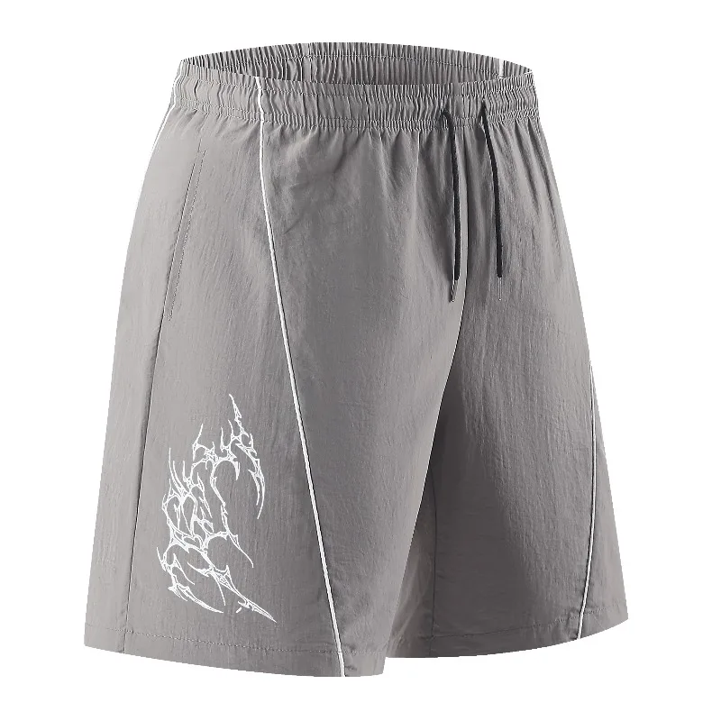Men's Outdoor Baseball Sports Sweat Absorbing Quick Drying Five Minute Shorts Fashionable Trendy Loose Breathable Sports Shorts