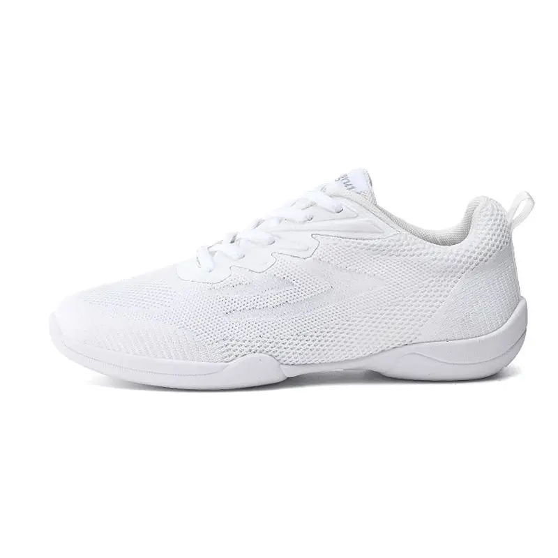 Białe buty do aerobiku dziecięce buty fitness dla dorosłych gimnastyka sportowe buty do tańca jazzowego dla kobiet buty cheerleaderek damskie