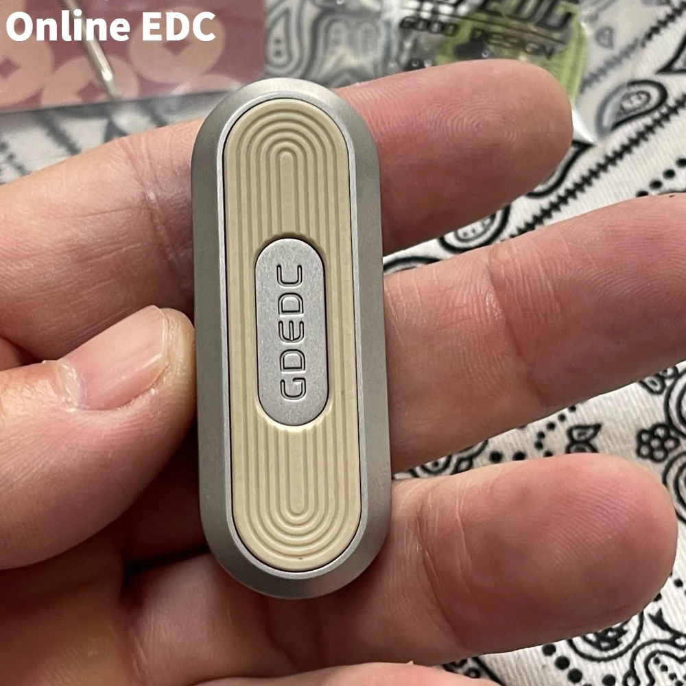 Pré-instalado gdedc 3o aniversário slider fidget slider de aço inoxidável peek push slider alívio do estresse brinquedo brinquedos adultos