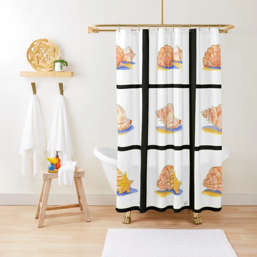 

Collection of beach shells Shower Curtain Bathroom Accessories For The Bathroom Shower Bathroom Shower Set Curtain