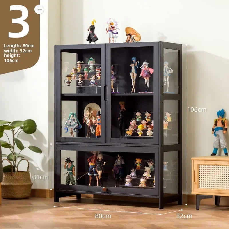 

Витрина для фигурок Lego, стеклянный шкаф с подсветкой, бытовой пылезащитный стеллаж для хранения, коробка для демонстрации игрушек, винный шкаф