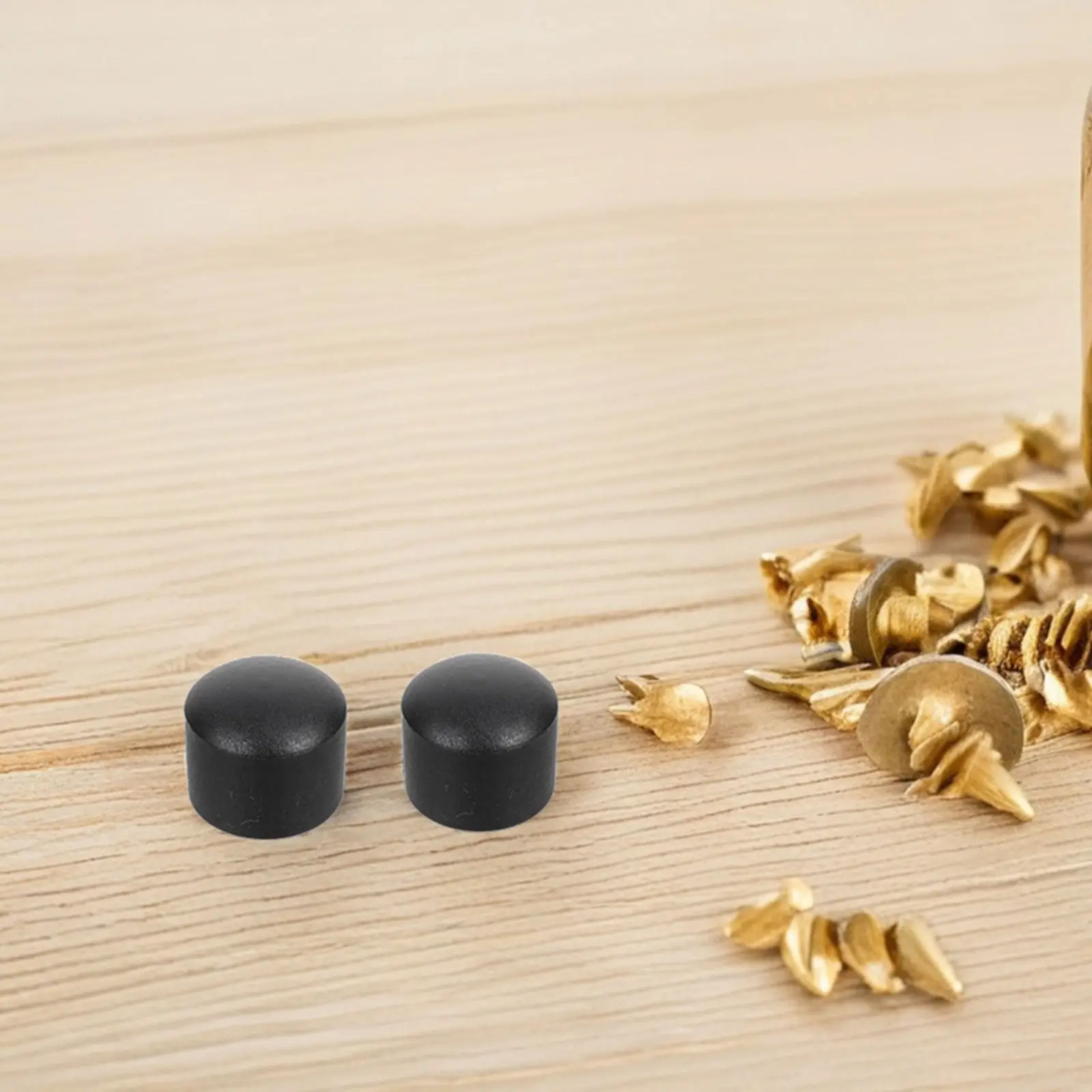 

32Pcs Foosball Table Accessories Black Plastic Rod End Caps Safety Covers Replacement Parts Fits 15.8mm Pipes Table Soccer Game