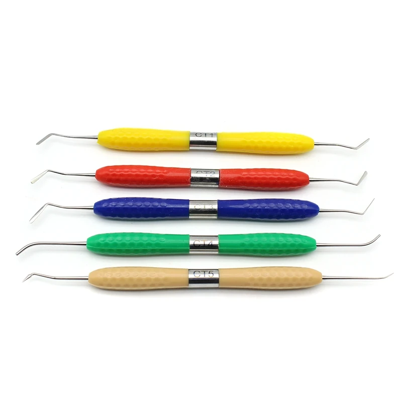 5Pcs/Set Dental Resin Spatula Aesthetic Restoration Tool Kit Composite Resin Filler Instrument CT1-CT5