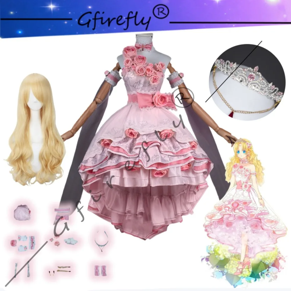 

Who Made Me A Princess Cosplay Costume Athy Cos Outfit in-Stock Accessories Wigs Anime Game Suit for Halloween Stage Performance