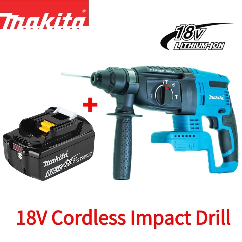 100% originele Makita DHR242 18V borstelloze rotatiehamer 2J slagkracht 24mm beton 4700 IPM 3 standen zware uitvoering professioneel ? ? ?