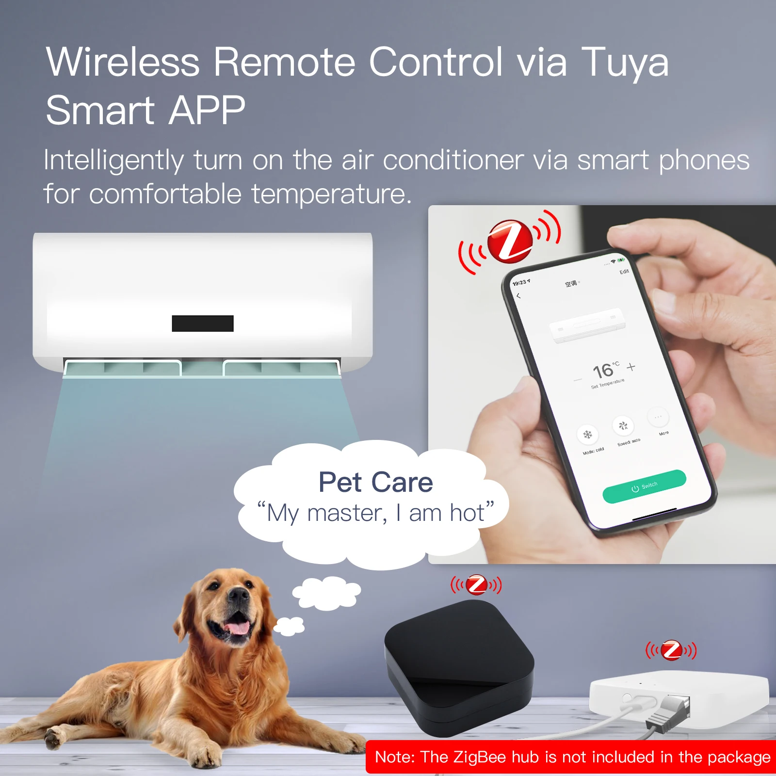 

ZigBee Smart IR Remote Control Works with Alexa Google Home Infrared IR Remote Controller Powered by Tuya for Smart Home