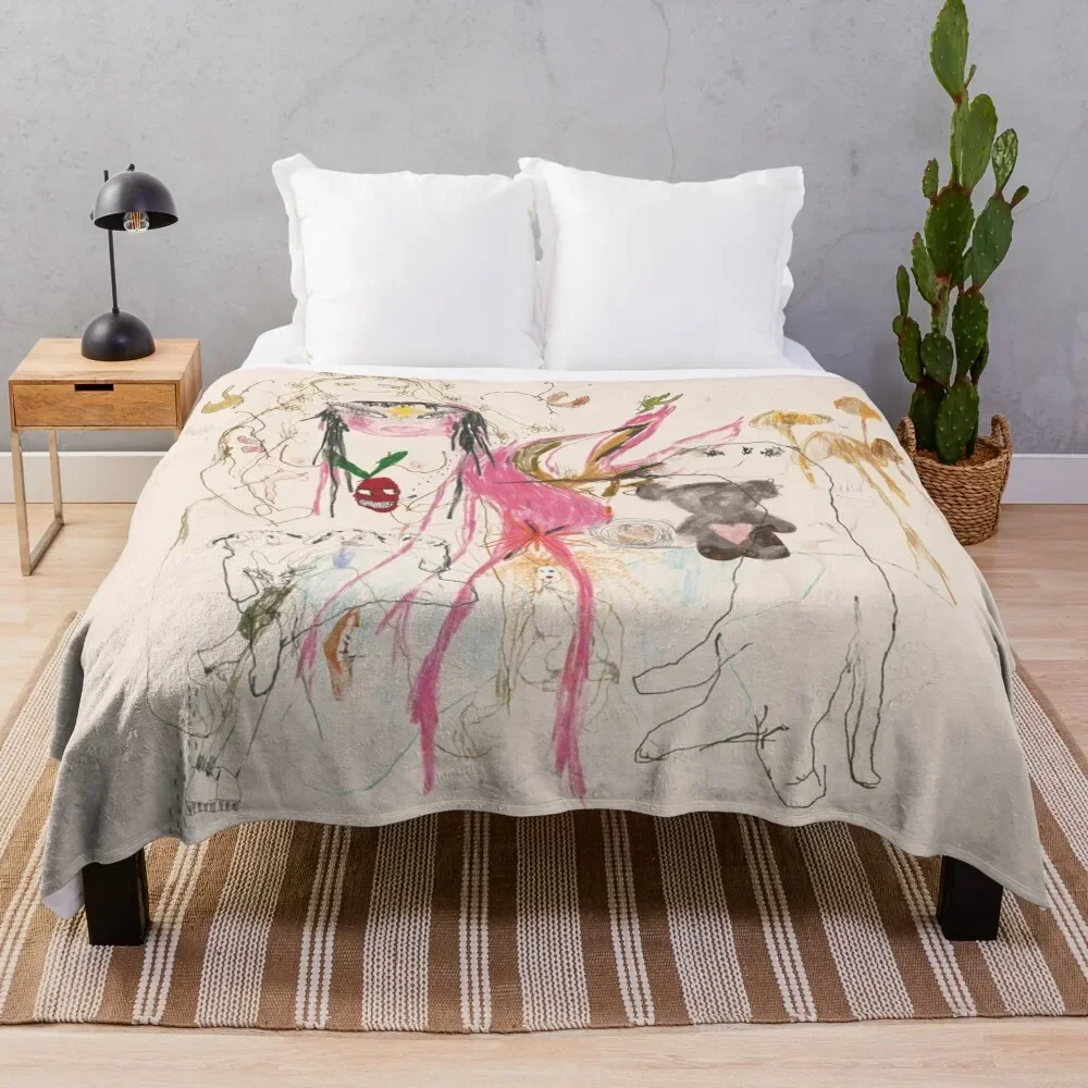 Beabadoobee - beatopia Throw Blanket Dorm Room Essentials Plaid on the sofa