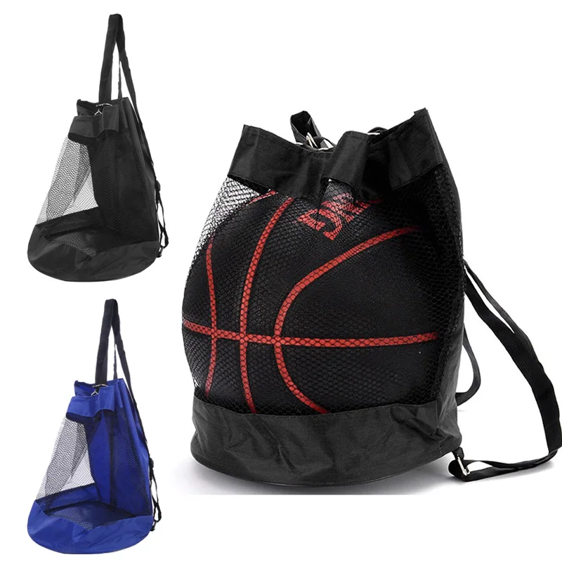 

Новинка 2025 года, портативная баскетбольная сетчатая сумка для хранения футбола на открытом воздухе, волейбольный рюкзак, сумка для тренировок с мячом для фитнеса