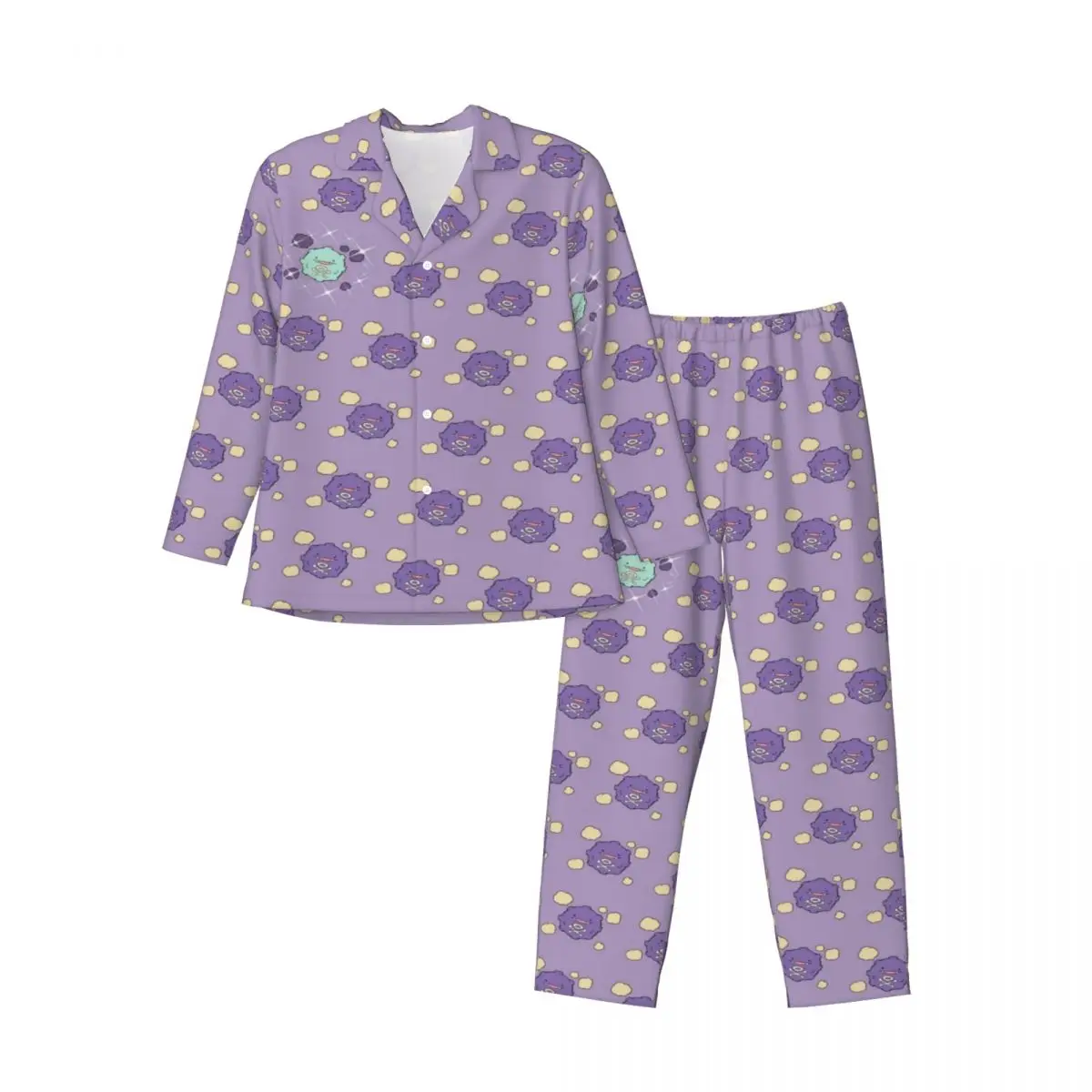 

Pokemon Women's Pajamas Set Button Down Pajama 2 Piece Suit Pyjama Femme Nightwear Loungewear