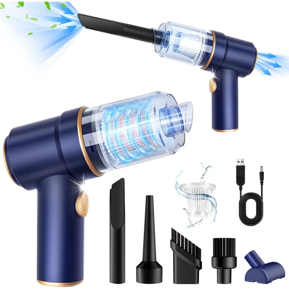 Vacuum Cleaner, Air Duster, High Power Wet and Dry Handheld Car Vacuum Cleaner Multi-Nozzles, Vacuum Cleaner