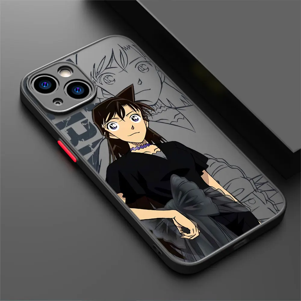 Cover Anime Detective Conan Xinyi Xiaolan Phone Case for Apple iPhone 12 7 8 13 Mini XS MAX 14 Plus XR SE XS 11 Pro 15 Pro Max image 4