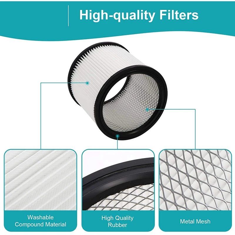 店舗用の交換用フィルターカートリッジ、ウェットおよびドライ掃除機に適合、5ガロンおよび上記、90304 90350 90333