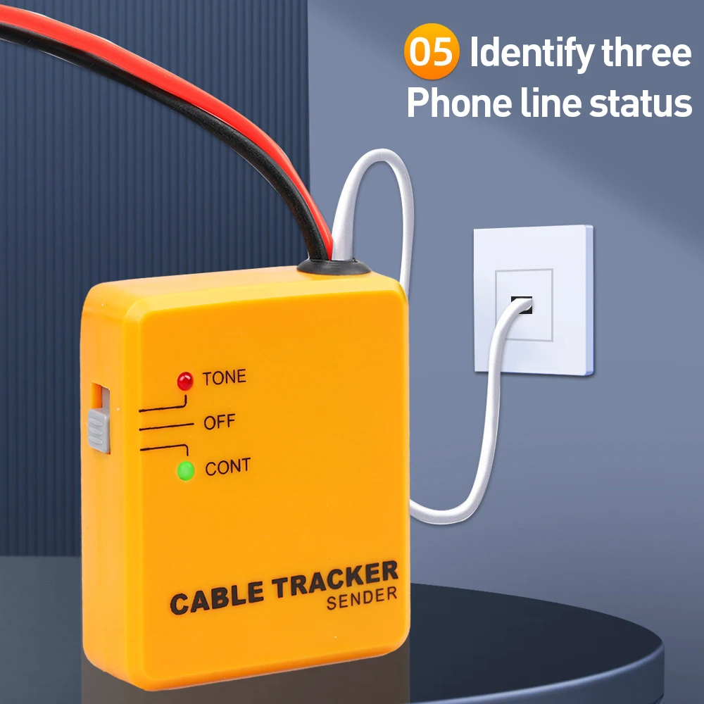 Natalink RJ11 Network Cable Finder Wire Tracker Short Circuit Tester for LAN Ethernet Telephone Line Continuity Tester