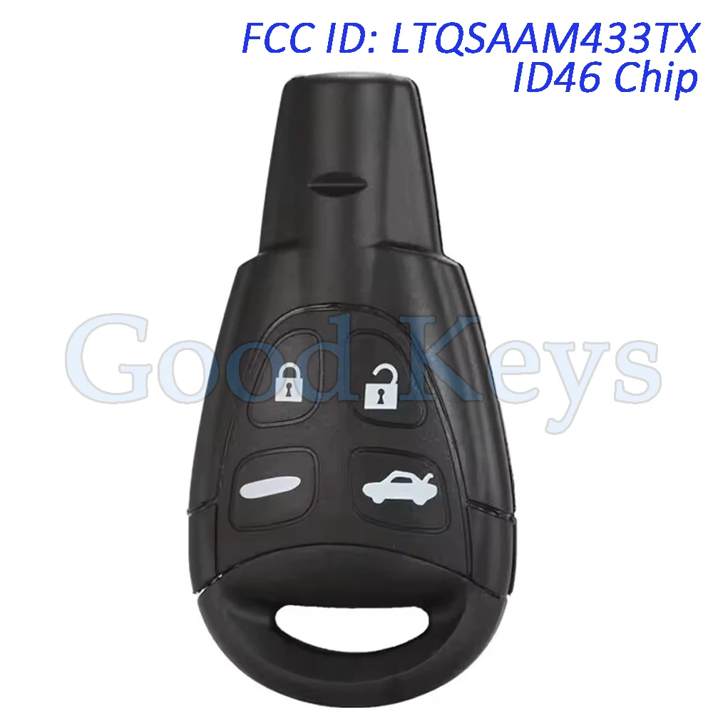 KEYECU LTQSAAM433TX Smart Remote Key for SAAB 9-3 9-5 93 95 2003 2004 2005 2006 2007 2008 2009 2010 315MHz 434MHz ID46 PCF7946