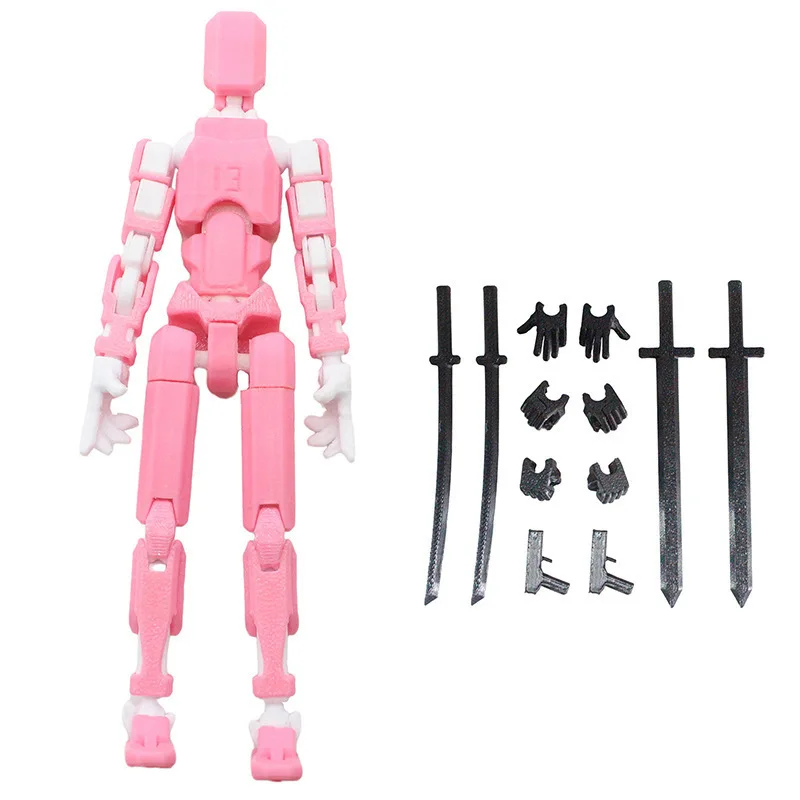 3D-Gedruckte T13 Actionfigur Mehrgelenkig Beweglicher Titan 13 Lucky Dummy Nova Roboter Actionfigur Geschenke – Detail 26