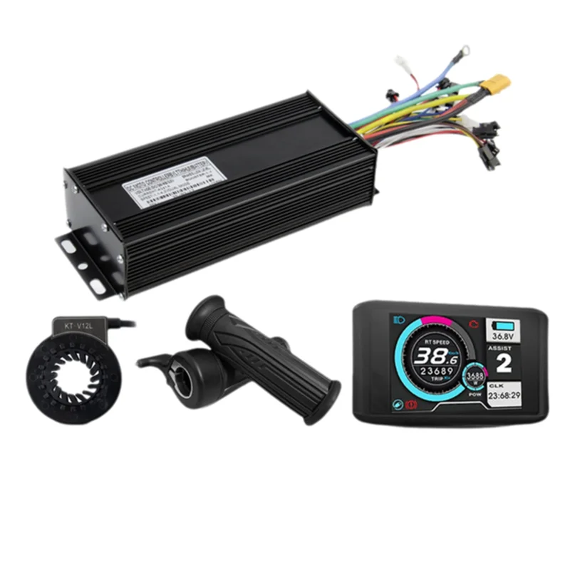 

A79E-E-Набор трехрежимных контроллеров для велосипеда, 45 А, 36 В, 48 В, 52 В, синусоидальный дисплей UKC1, аксессуары для цветного экрана