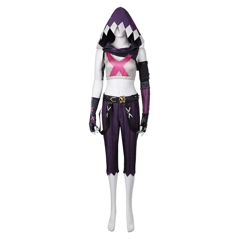 ¡FC6Anime LOL League Arcane Jinx Cosplay disfraz peluca zapatos polvo Cosplay Jinx Vi Cosplay para Halloween carnaval Props @ FC8!