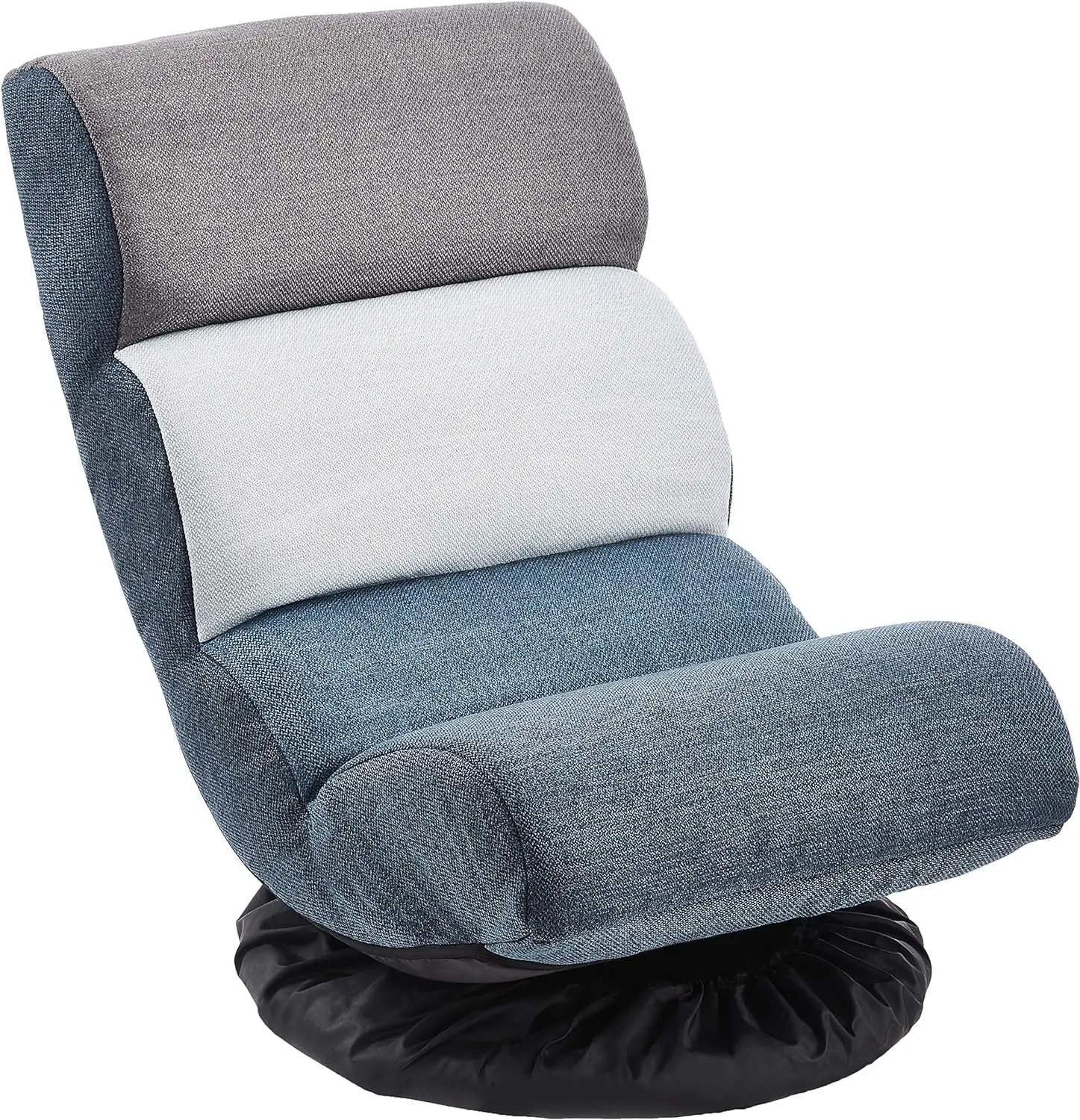 

Swivel Compact Adjustable Foam Floor Chair, Blue, White, Grey, 24.1"D x 16.3"W x 21.7"H